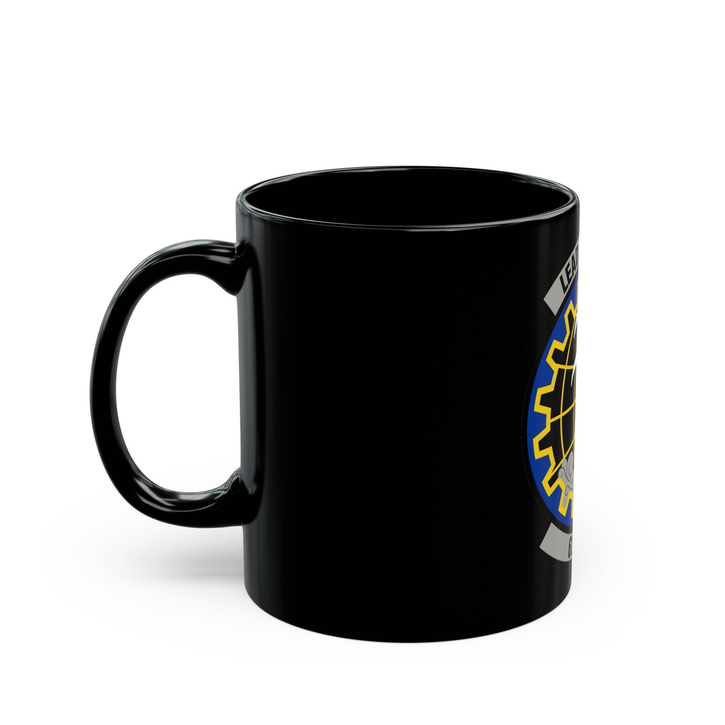 627 Civil Engineer Squadron AMC (U.S. Air Force) Black Coffee Mug-The Sticker Space