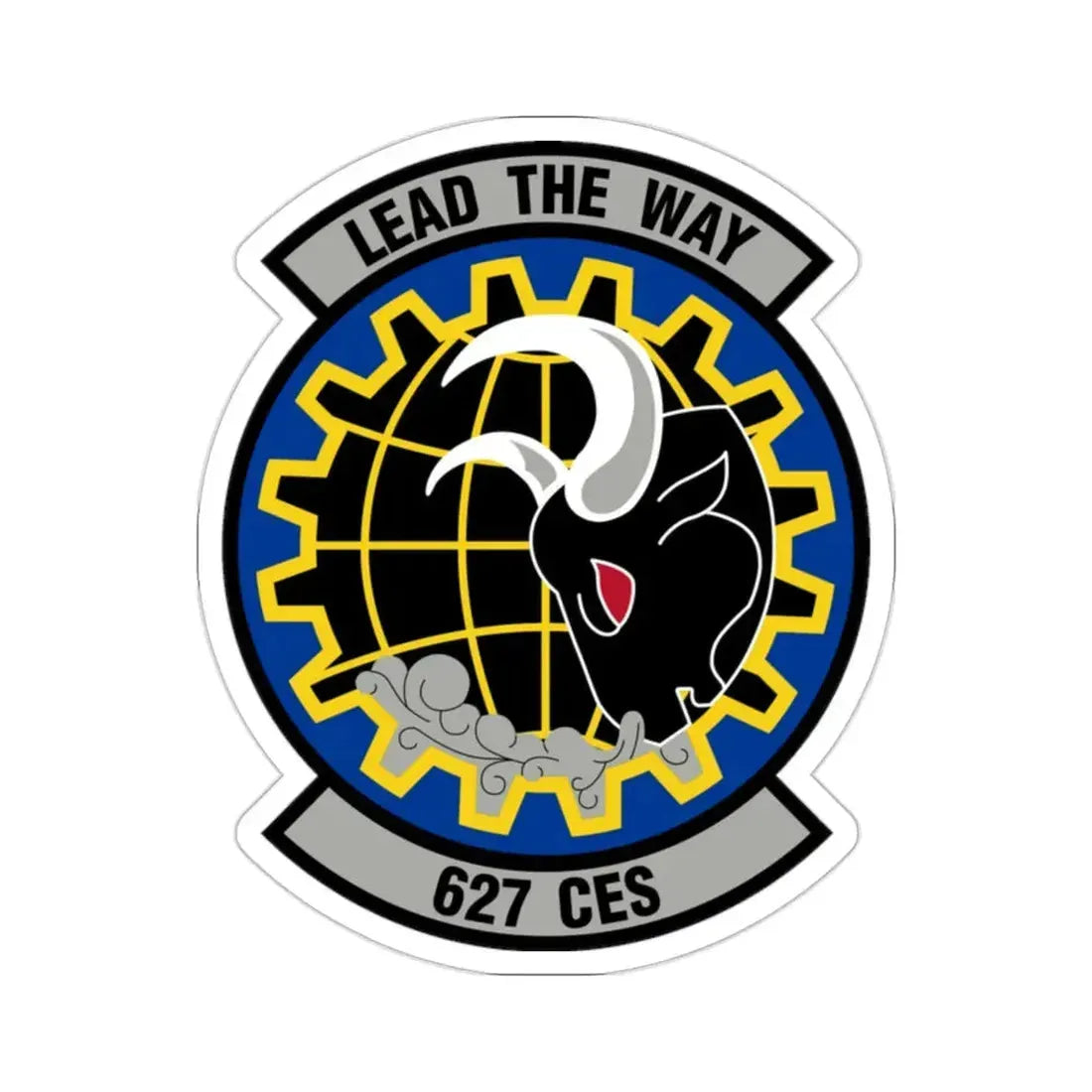 627 Civil Engineer Squadron AMC (U.S. Air Force) STICKER Vinyl Die-Cut Decal - The Sticker Space