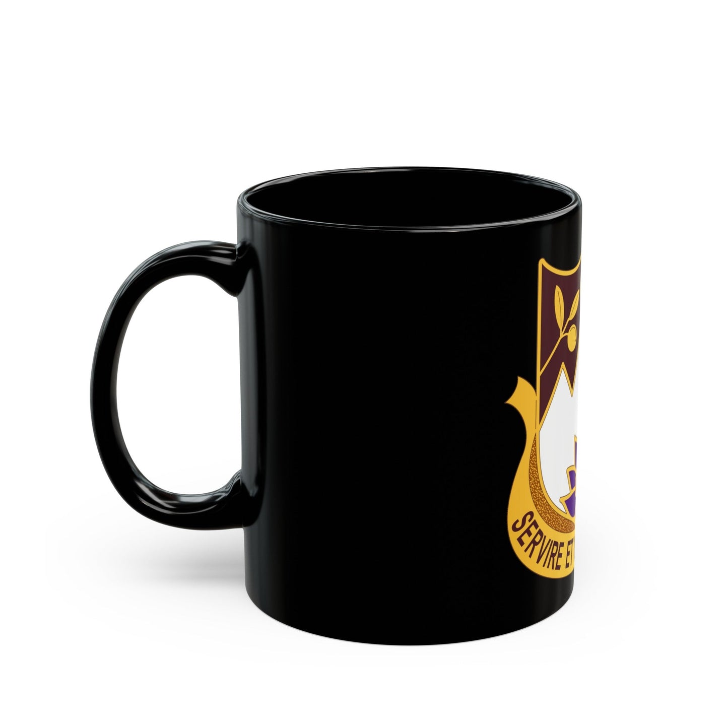 627 Hospital Center (U.S. Army) Black Coffee Mug-The Sticker Space