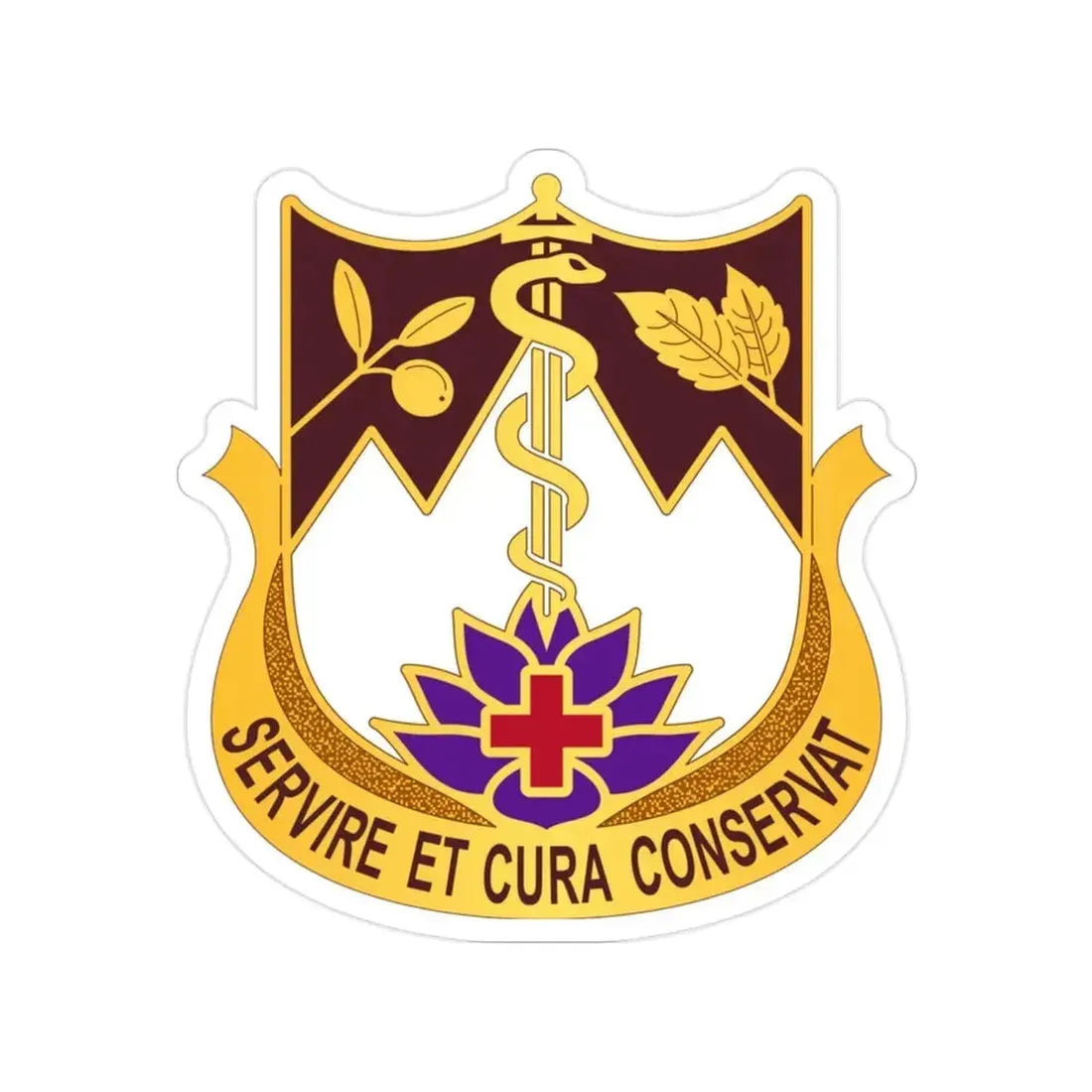 627 Hospital Center (U.S. Army) Transparent STICKER Die-Cut Vinyl Decal 2 Inch - The Sticker Space