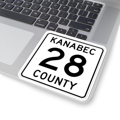 Kanabec County 28 MN (Minnesota) (Road Sign) STICKER Vinyl Kiss-Cut Decal