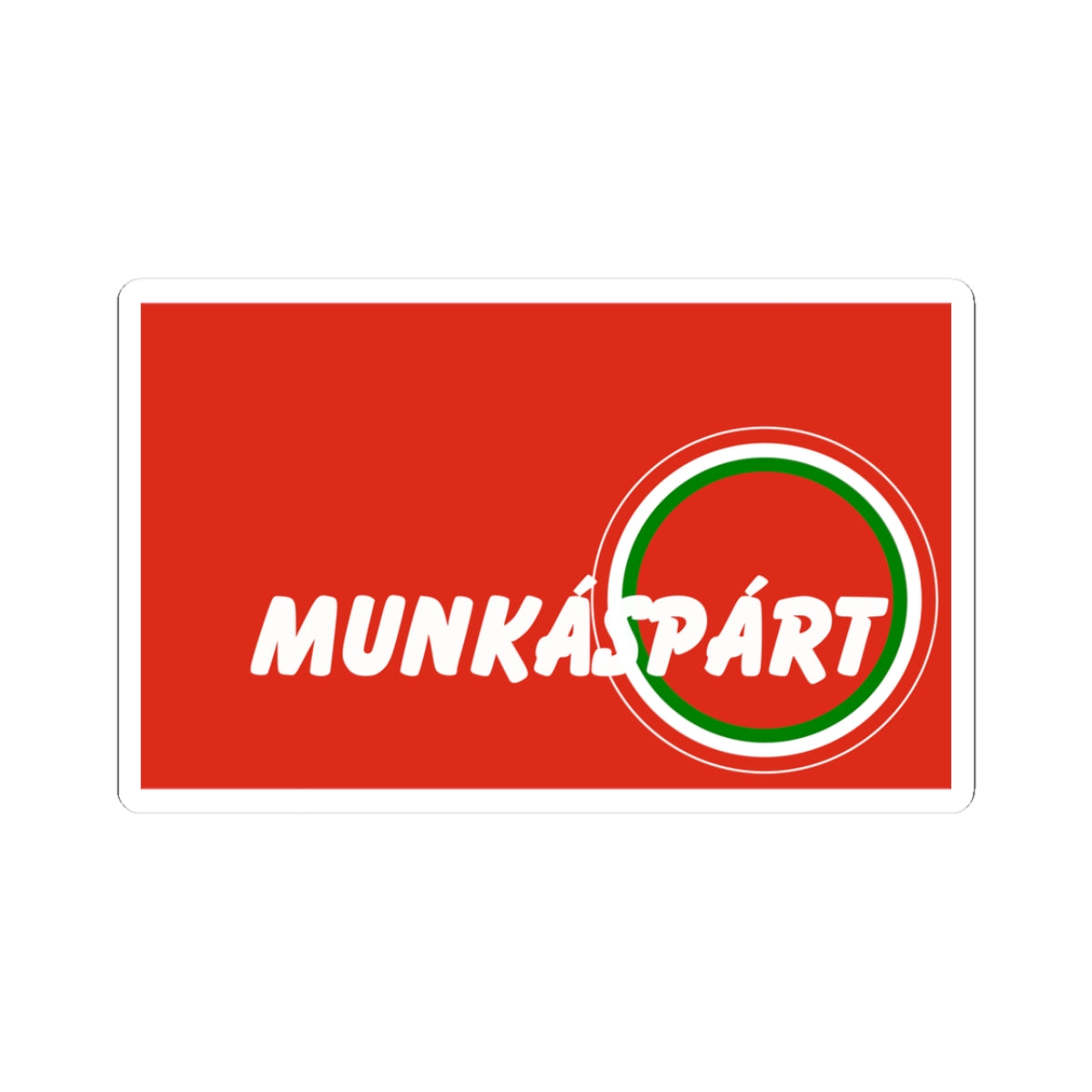 Flag of the Hungarian Communist Workers Party (Hungary) STICKER Vinyl Kiss-Cut Decal