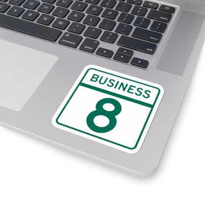MD Route 8 Business (Maryland) (Road Sign) STICKER Vinyl Kiss-Cut Decal