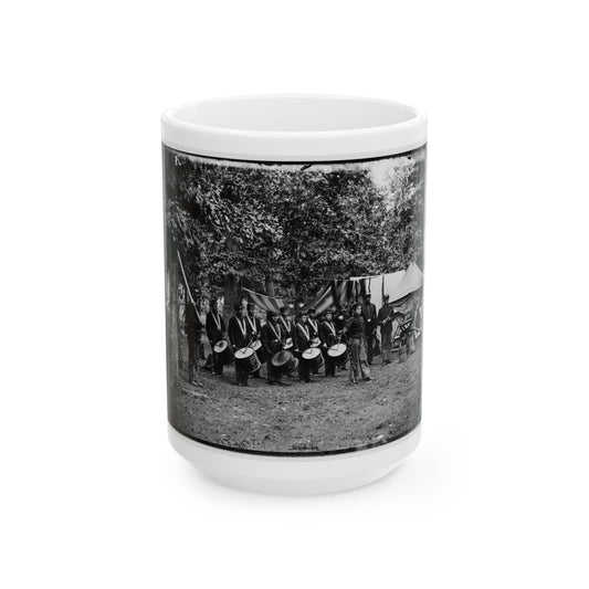 Bealeton, Va. Drum Corps, 93d New York Infantry (U.S. Civil War) White Coffee Mug