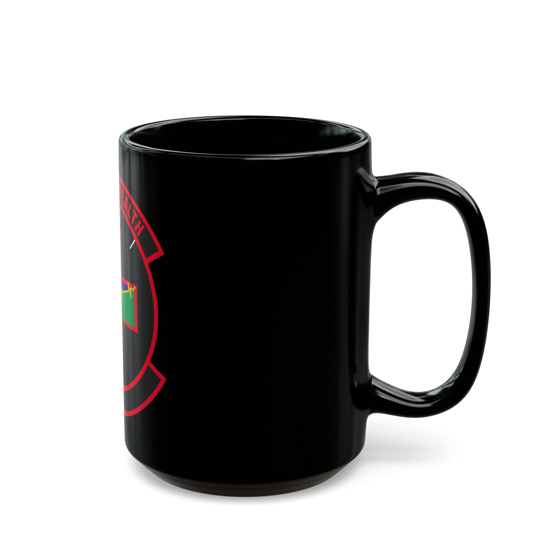 628 Healthcare Operations Squadron AMC (U.S. Air Force) Black Coffee Mug-The Sticker Space