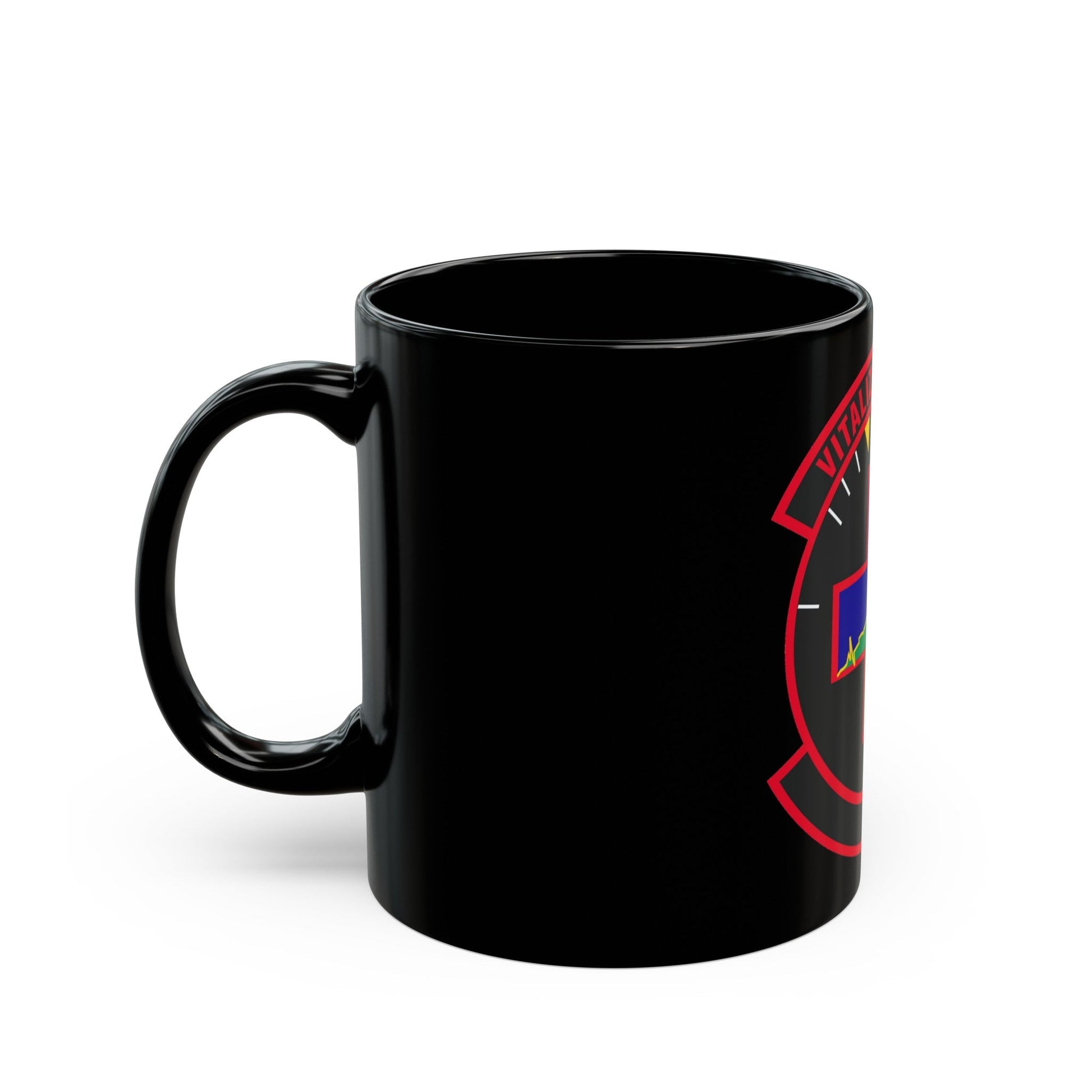 628 Healthcare Operations Squadron AMC (U.S. Air Force) Black Coffee Mug-The Sticker Space