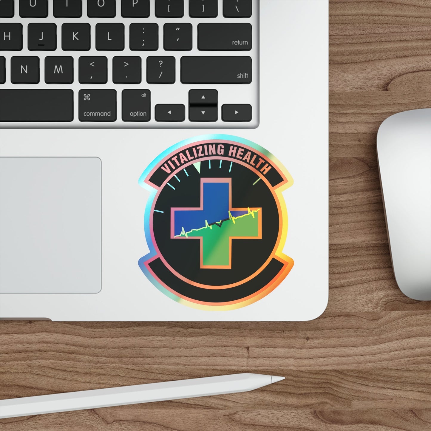 628 Healthcare Operations Squadron AMC (U.S. Air Force) Holographic STICKER Die-Cut Vinyl Decal-The Sticker Space