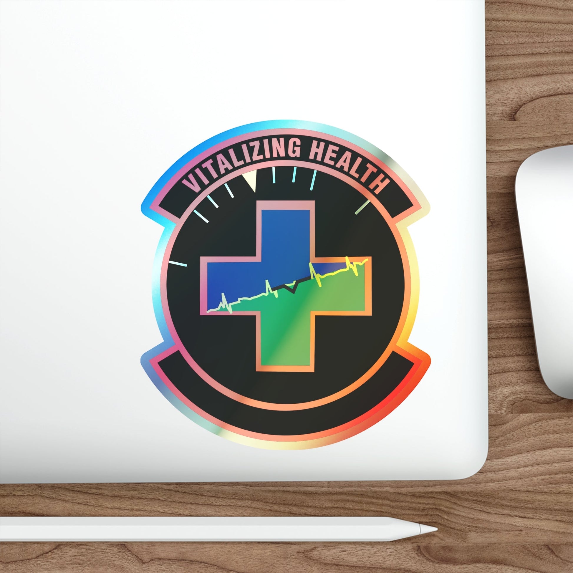 628 Healthcare Operations Squadron AMC (U.S. Air Force) Holographic STICKER Die-Cut Vinyl Decal-The Sticker Space