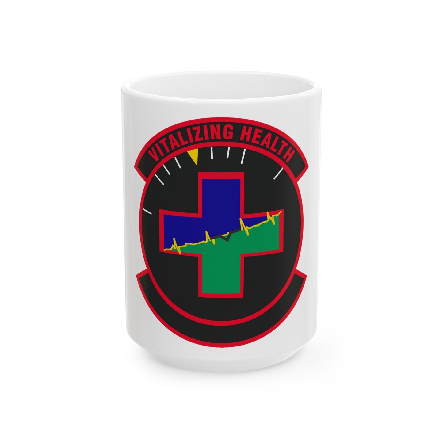 628 Healthcare Operations Squadron AMC (U.S. Air Force) White Coffee Mug-15oz-The Sticker Space