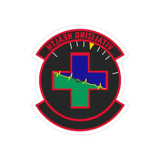 628 Healthcare Operations Squadron AMC (U.S. Air Force) REVERSE PRINT Transparent Die-Cut STICKER 2 Inch Die-Cut Transparent - The Sticker Space