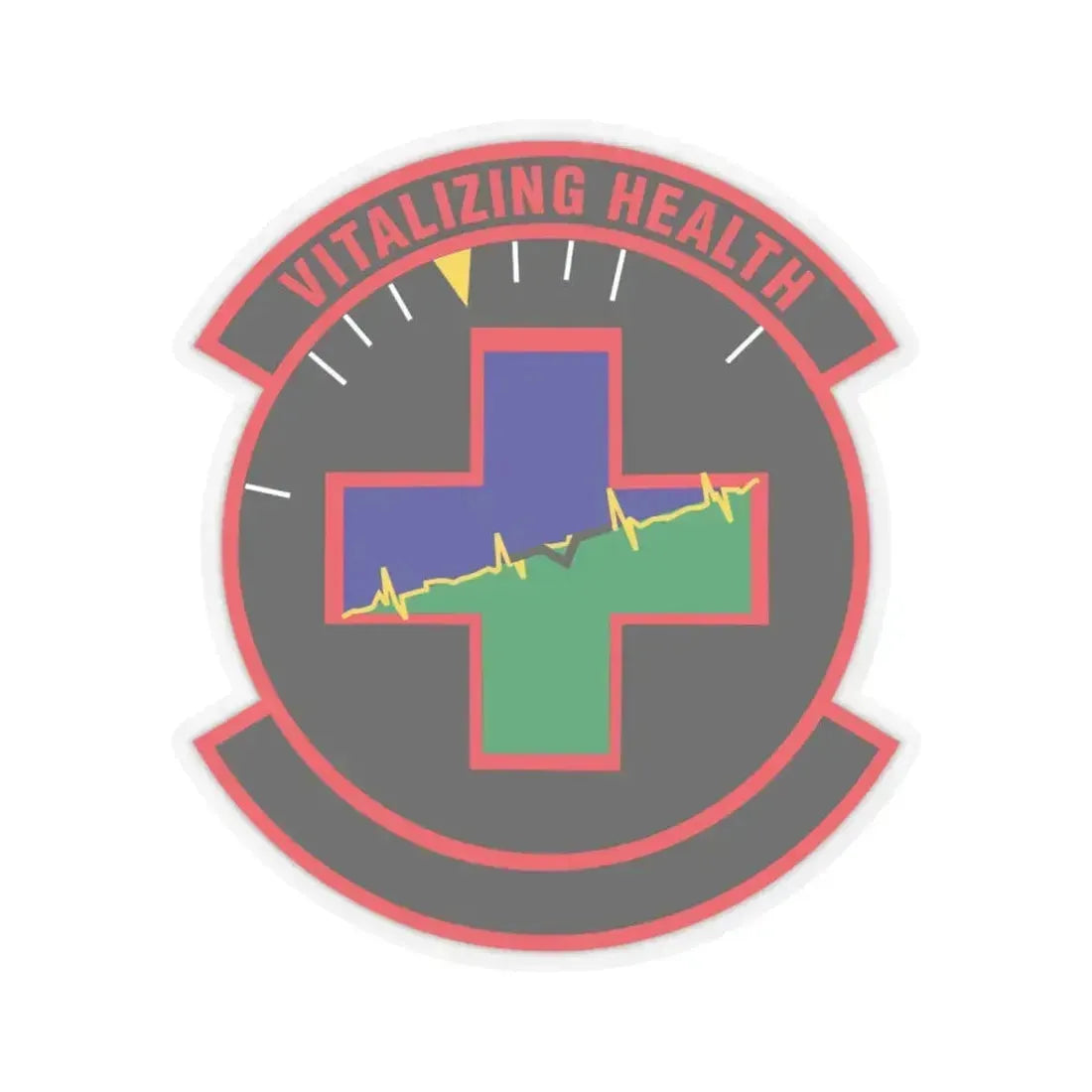 628 Healthcare Operations Squadron AMC (U.S. Air Force) STICKER Vinyl Kiss-Cut Decal 3 Inch Transparent - The Sticker Space