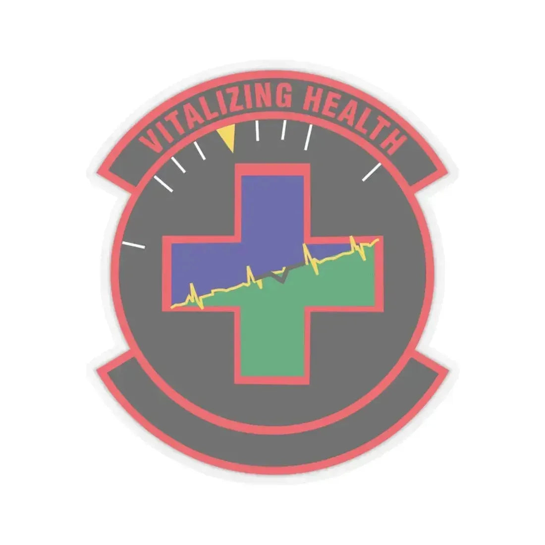628 Healthcare Operations Squadron AMC (U.S. Air Force) STICKER Vinyl Kiss-Cut Decal 6 Inch Transparent - The Sticker Space