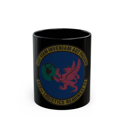 628 Logistics Readiness Squadron AMC (U.S. Air Force) Black Coffee Mug-11oz-The Sticker Space