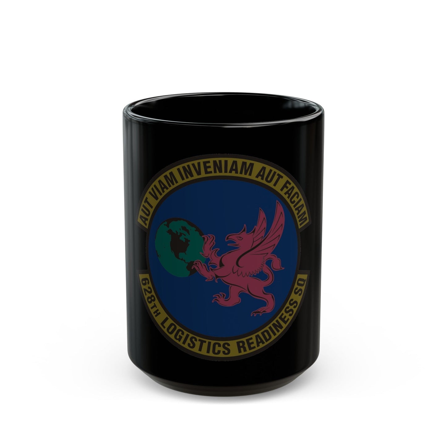 628 Logistics Readiness Squadron AMC (U.S. Air Force) Black Coffee Mug-15oz-The Sticker Space