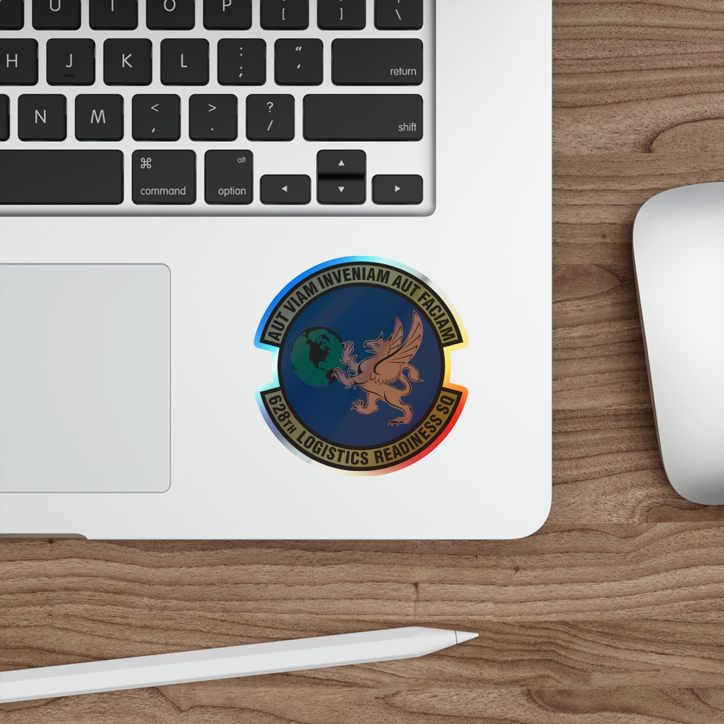 628 Logistics Readiness Squadron AMC (U.S. Air Force) Holographic STICKER Die-Cut Vinyl Decal-The Sticker Space