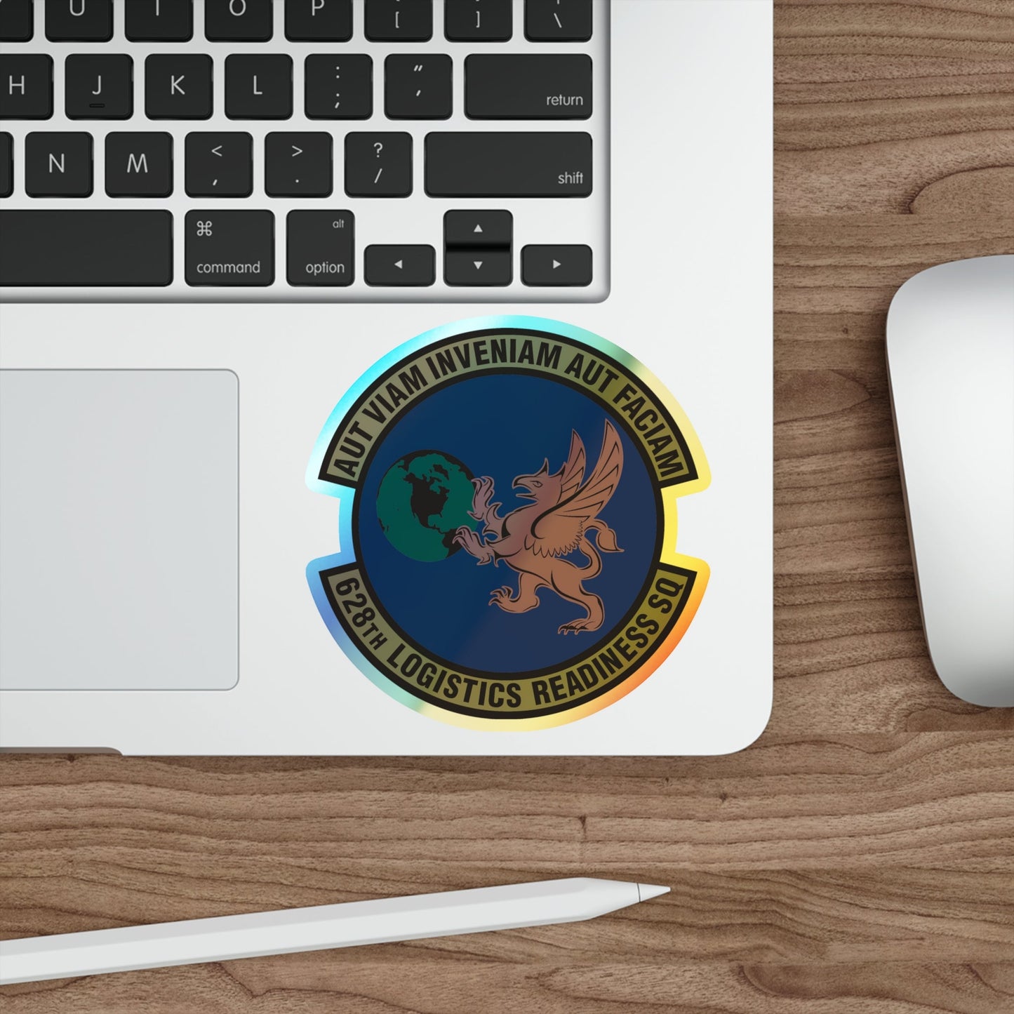 628 Logistics Readiness Squadron AMC (U.S. Air Force) Holographic STICKER Die-Cut Vinyl Decal-The Sticker Space