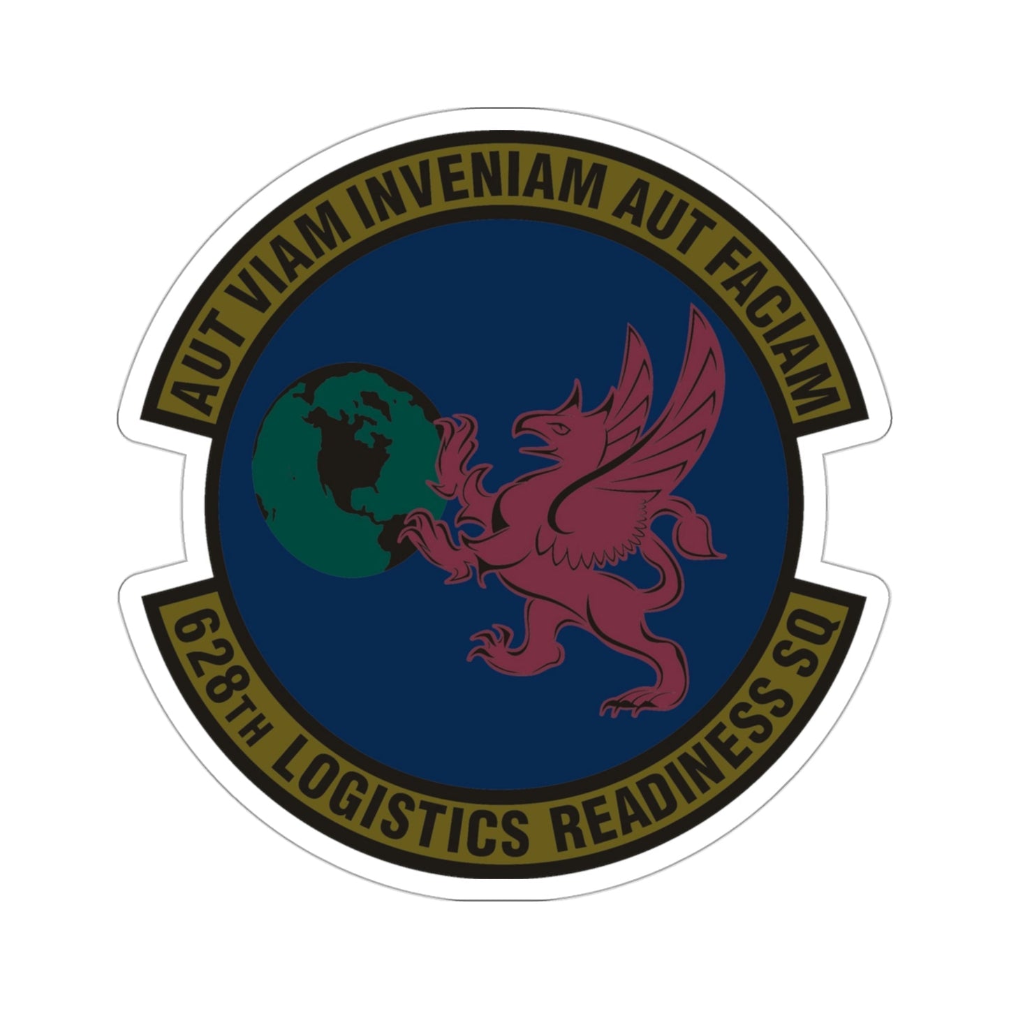 628 Logistics Readiness Squadron AMC (U.S. Air Force) STICKER Vinyl Die-Cut Decal-3 Inch-The Sticker Space