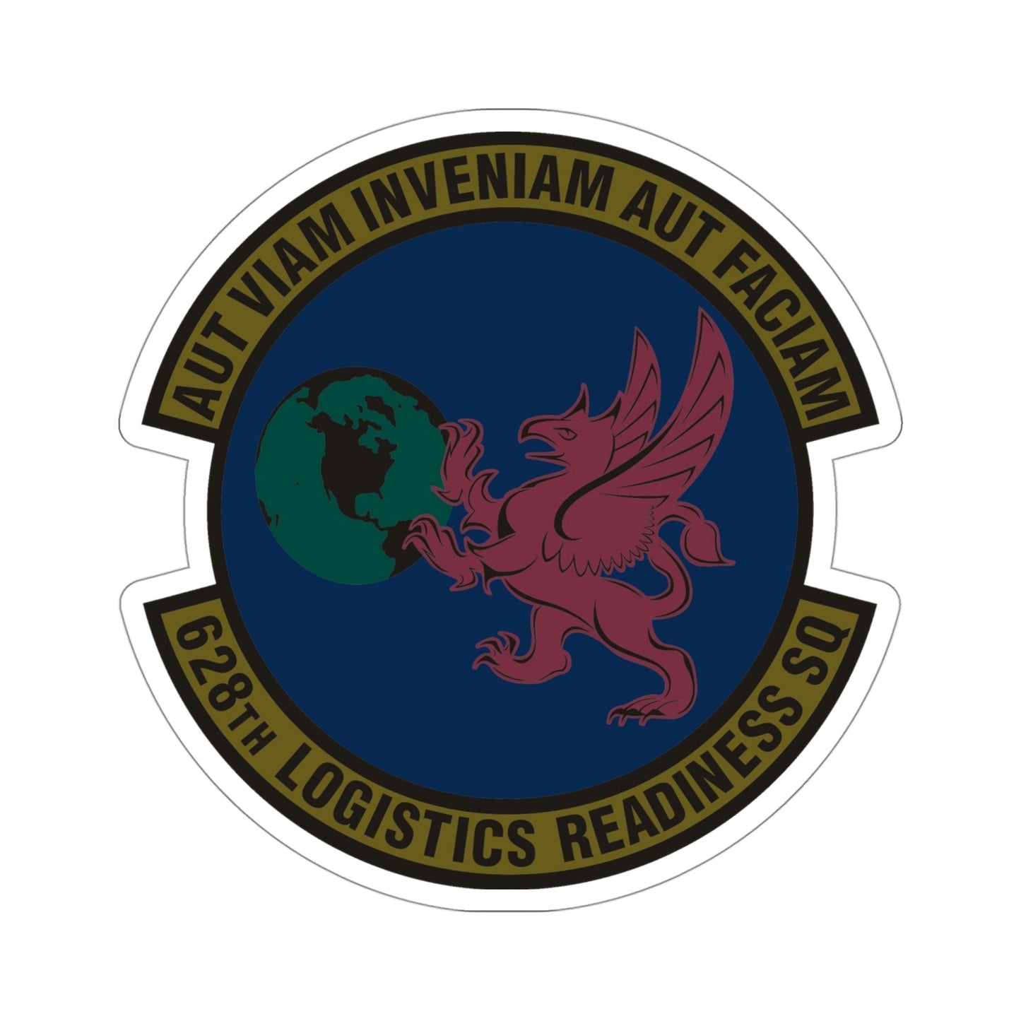 628 Logistics Readiness Squadron AMC (U.S. Air Force) STICKER Vinyl Die-Cut Decal-4 Inch-The Sticker Space