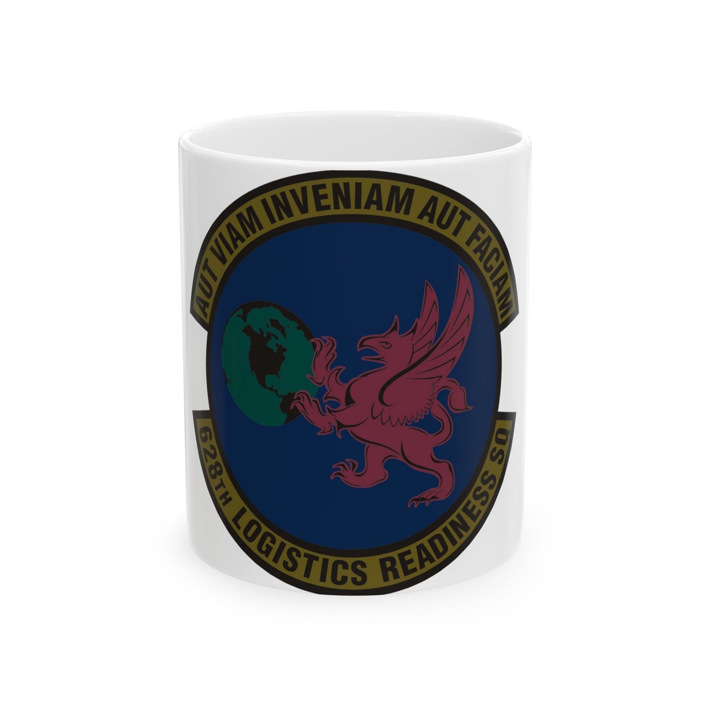 628 Logistics Readiness Squadron AMC (U.S. Air Force) White Coffee Mug-11oz-The Sticker Space