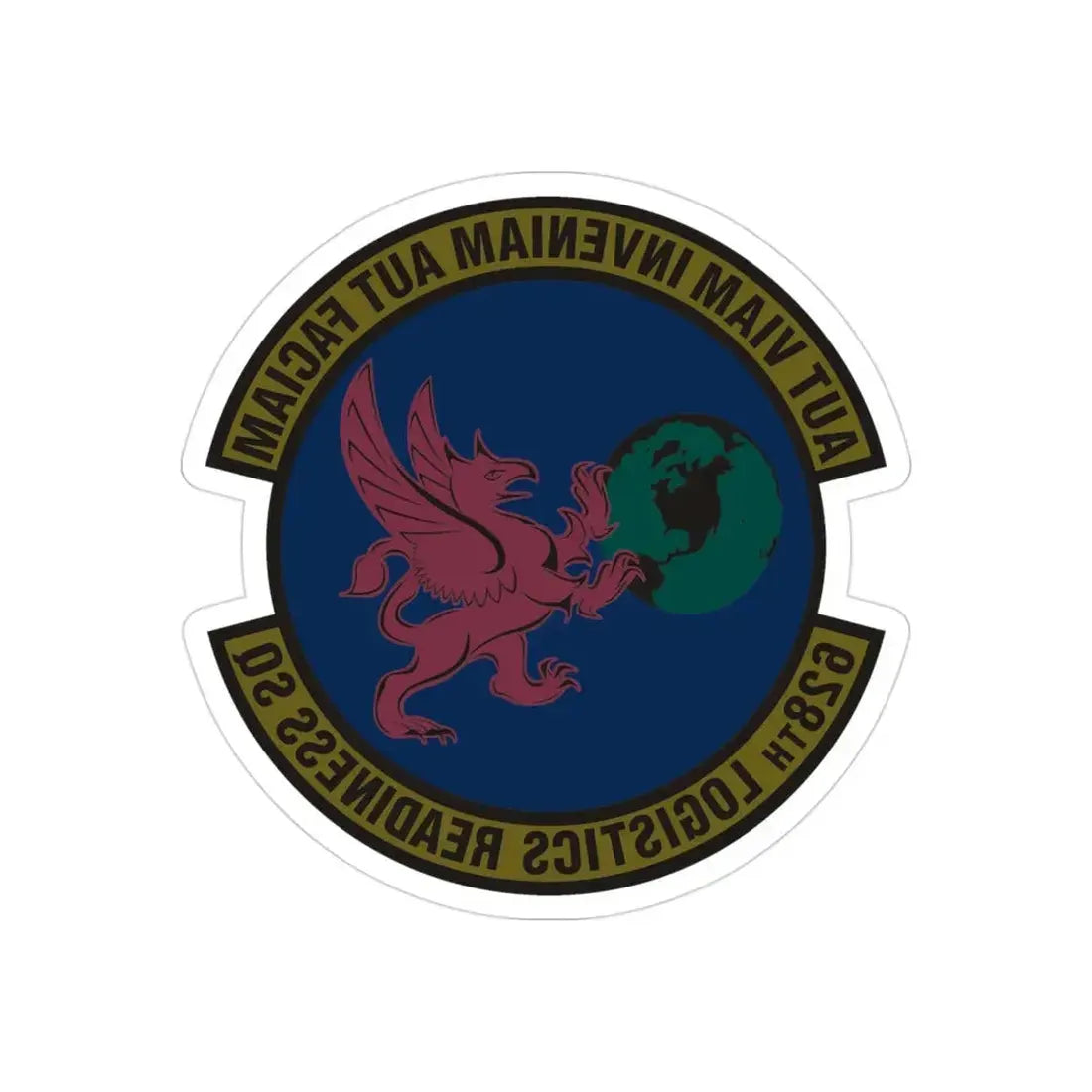628 Logistics Readiness Squadron AMC (U.S. Air Force) REVERSE PRINT Transparent Die-Cut STICKER - The Sticker Space