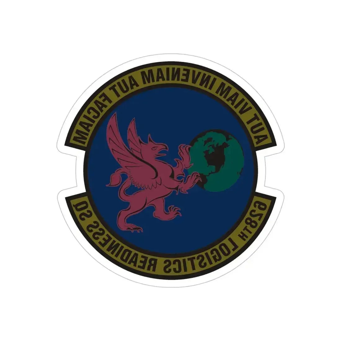628 Logistics Readiness Squadron AMC (U.S. Air Force) REVERSE PRINT Transparent Die-Cut STICKER - The Sticker Space