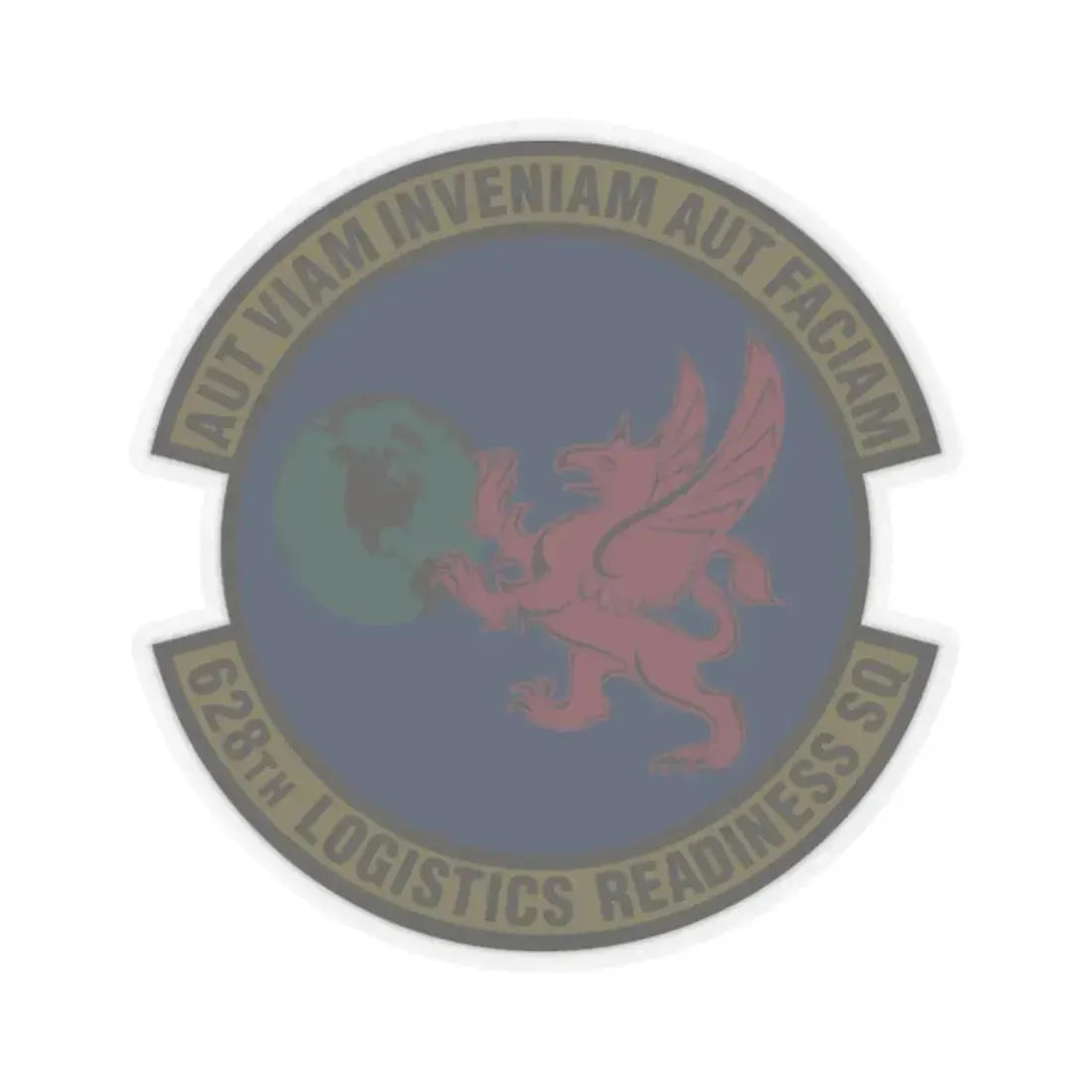 628 Logistics Readiness Squadron AMC (U.S. Air Force) STICKER Vinyl Kiss-Cut Decal 2 Inch Transparent - The Sticker Space