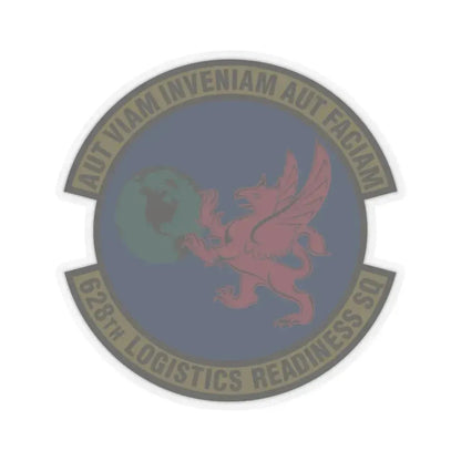 628 Logistics Readiness Squadron AMC (U.S. Air Force) STICKER Vinyl Kiss-Cut Decal 3 Inch Transparent - The Sticker Space