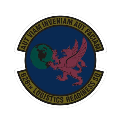 628 Logistics Readiness Squadron AMC (U.S. Air Force) STICKER Vinyl Kiss-Cut Decal 3 Inch White - The Sticker Space