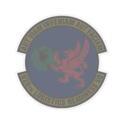 628 Logistics Readiness Squadron AMC (U.S. Air Force) STICKER Vinyl Kiss-Cut Decal 4 Inch Transparent - The Sticker Space