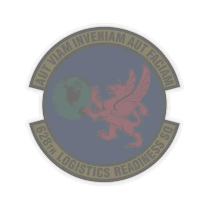 628 Logistics Readiness Squadron AMC (U.S. Air Force) STICKER Vinyl Kiss-Cut Decal 6 Inch Transparent - The Sticker Space