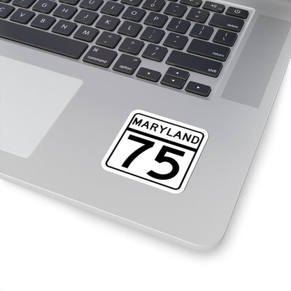 MD Route 75 (Maryland) (Road Sign) STICKER Vinyl Kiss-Cut Decal