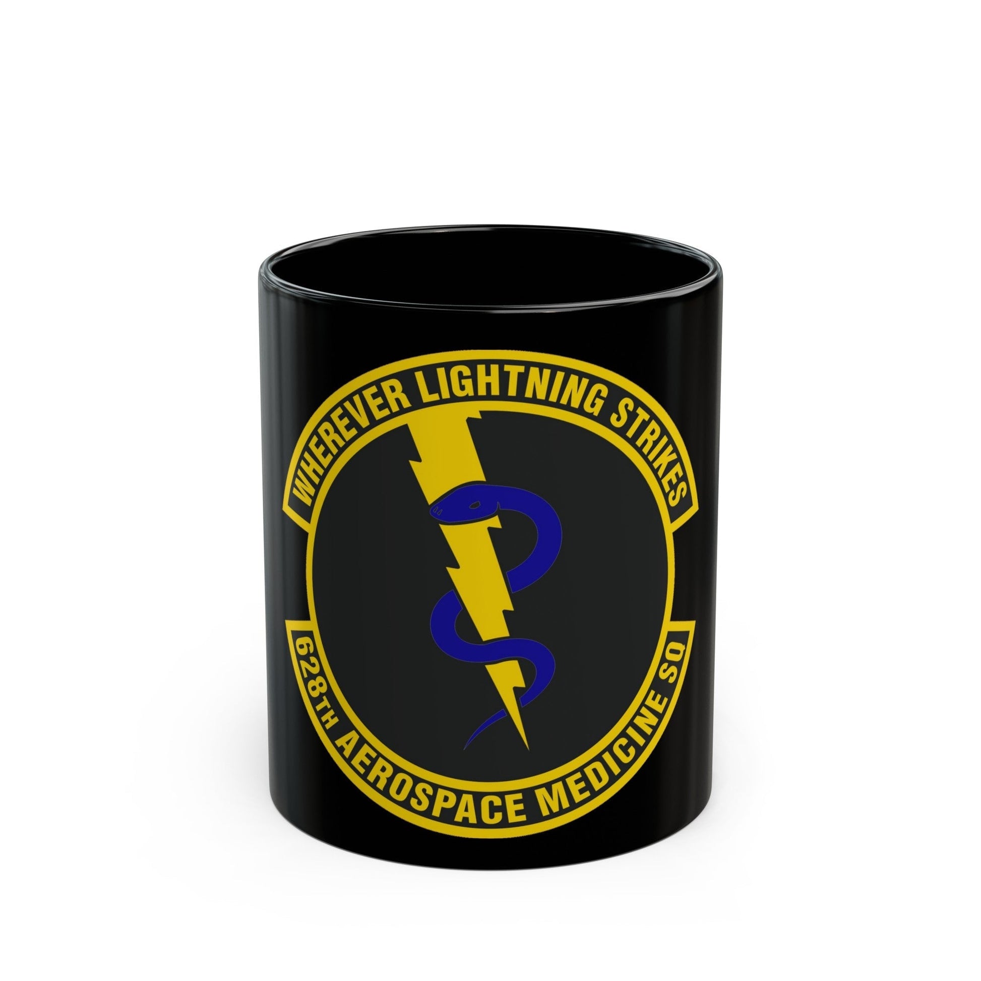 628th Aerospace Medicine Squadron (U.S. Air Force) Black Coffee Mug-11oz-The Sticker Space