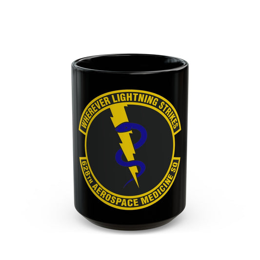 628th Aerospace Medicine Squadron (U.S. Air Force) Black Coffee Mug-15oz-The Sticker Space