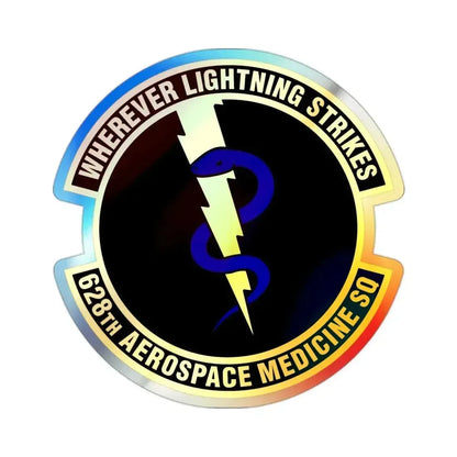 628th Aerospace Medicine Squadron (U.S. Air Force) Holographic STICKER Die-Cut Vinyl Decal 2 Inch Holographic - The Sticker Space