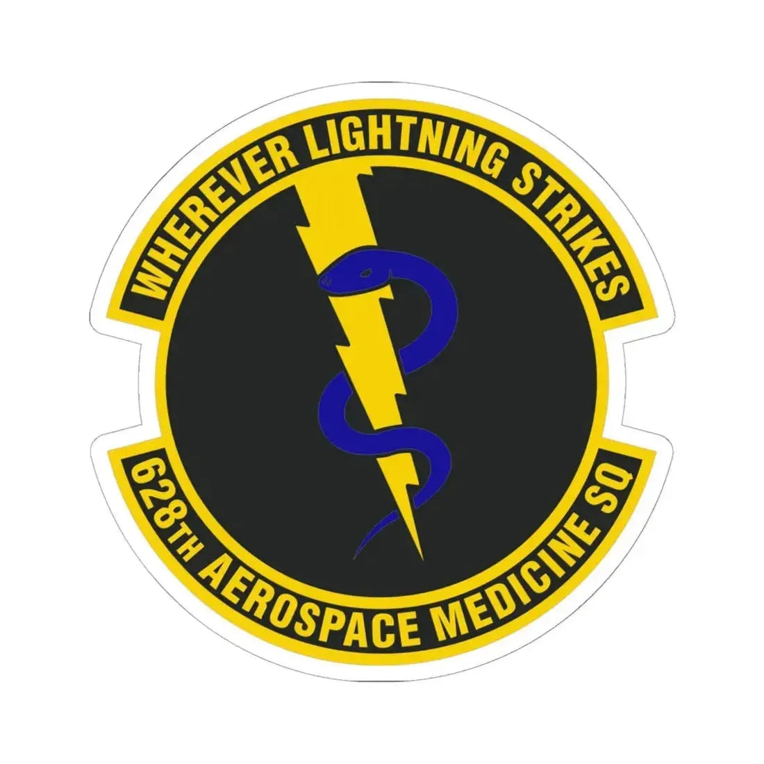 628th Aerospace Medicine Squadron (U.S. Air Force) STICKER Vinyl Kiss-Cut Decal 6 Inch White - The Sticker Space