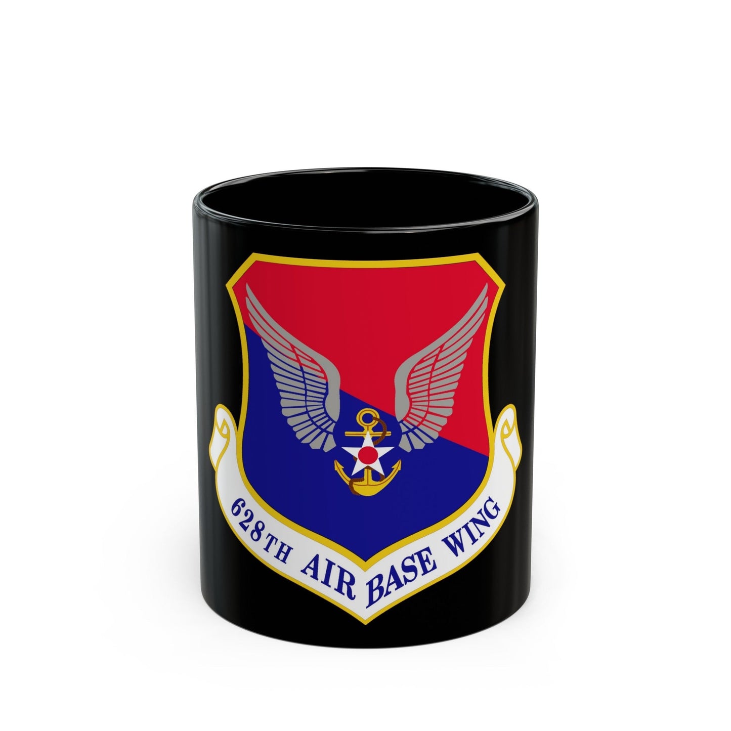 628th Air Base Wing (U.S. Air Force) Black Coffee Mug-11oz-The Sticker Space