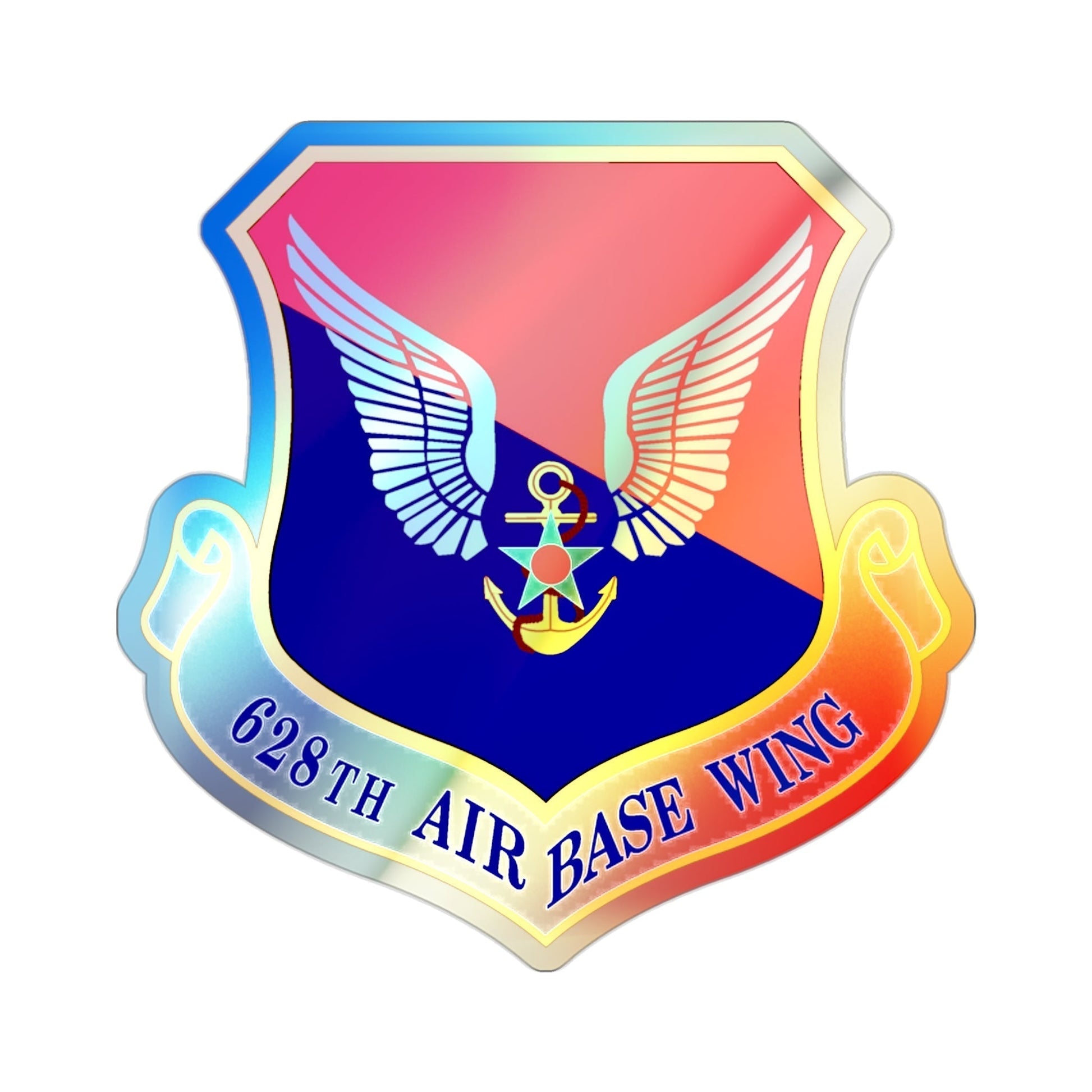 628th Air Base Wing (U.S. Air Force) Holographic STICKER Die-Cut Vinyl Decal-2 Inch-The Sticker Space