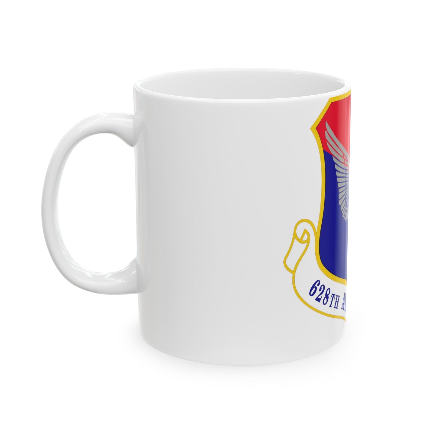 628th Air Base Wing (U.S. Air Force) White Coffee Mug-The Sticker Space