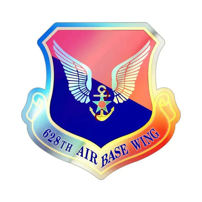 628th Air Base Wing (U.S. Air Force) Holographic STICKER Die-Cut Vinyl Decal 3 Inch Holographic - The Sticker Space