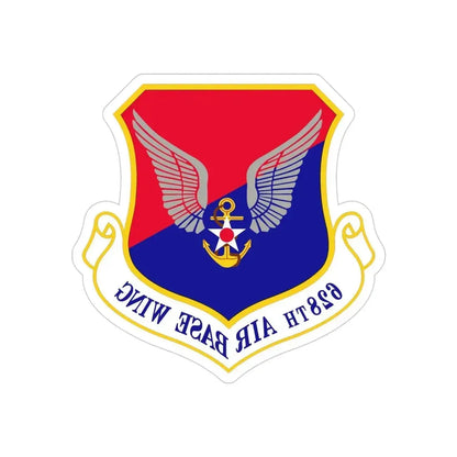628th Air Base Wing (U.S. Air Force) REVERSE PRINT Transparent Die-Cut STICKER - The Sticker Space