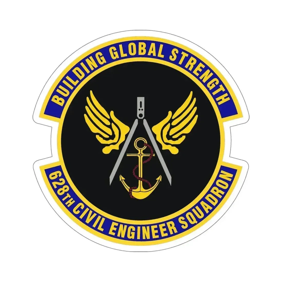 628th Civil Engineer Squadron (U.S. Air Force) STICKER Vinyl Die-Cut Decal 6 Inch - The Sticker Space