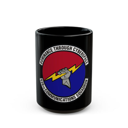 628th Communications Squadron (U.S. Air Force) Black Coffee Mug-15oz-The Sticker Space