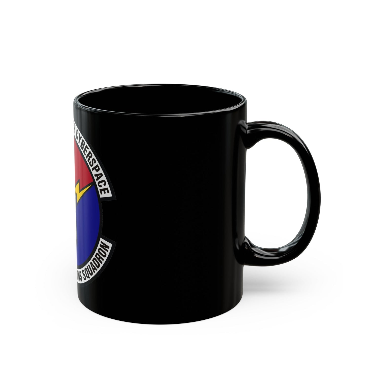 628th Communications Squadron (U.S. Air Force) Black Coffee Mug-The Sticker Space