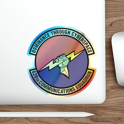 628th Communications Squadron (U.S. Air Force) Holographic STICKER Die-Cut Vinyl Decal-The Sticker Space