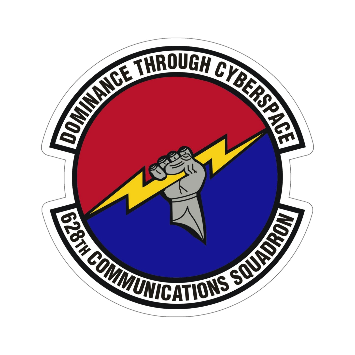 628th Communications Squadron (U.S. Air Force) STICKER Vinyl Die-Cut Decal-6 Inch-The Sticker Space