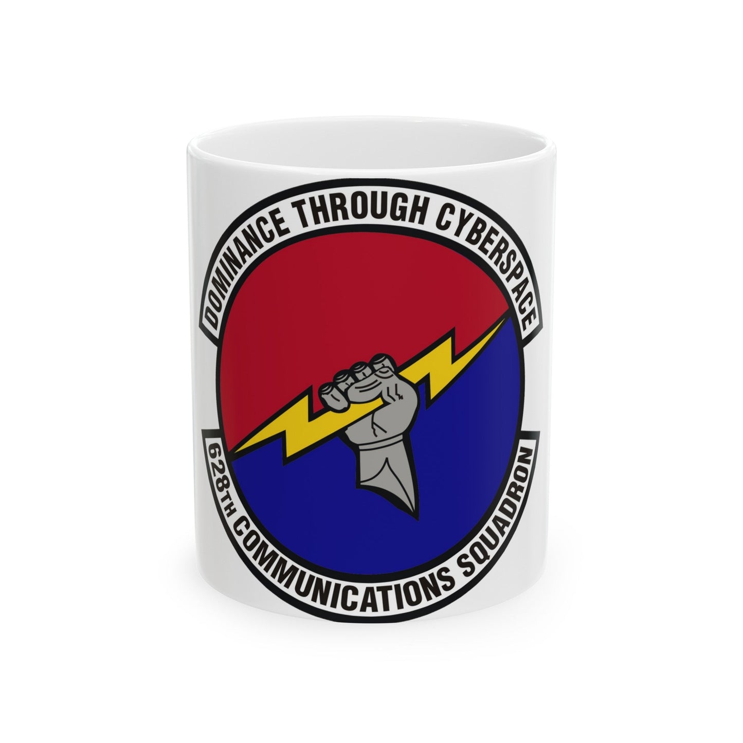 628th Communications Squadron (U.S. Air Force) White Coffee Mug-11oz-The Sticker Space