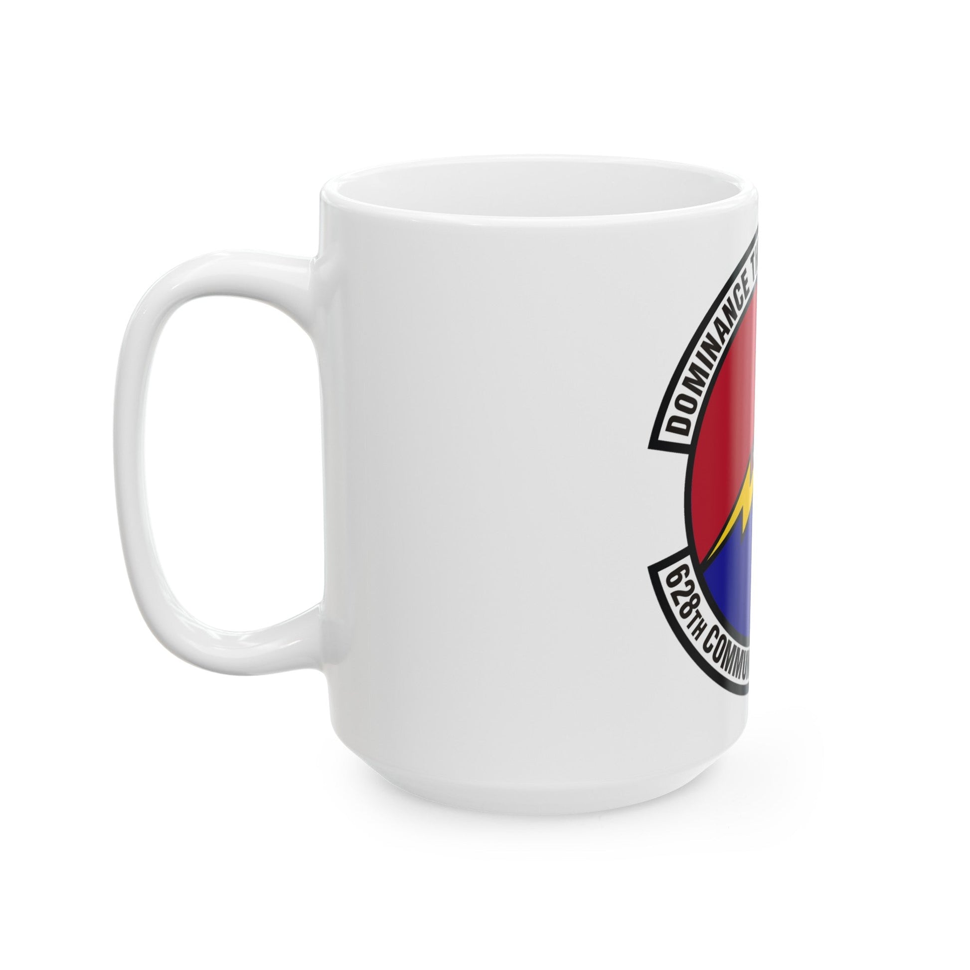 628th Communications Squadron (U.S. Air Force) White Coffee Mug-The Sticker Space