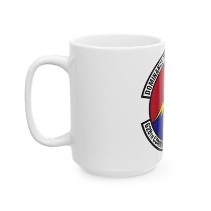 628th Communications Squadron (U.S. Air Force) White Coffee Mug-The Sticker Space