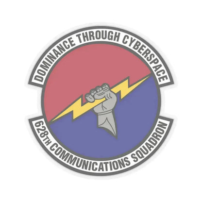 628th Communications Squadron (U.S. Air Force) STICKER Vinyl Kiss-Cut Decal 6 Inch Transparent - The Sticker Space