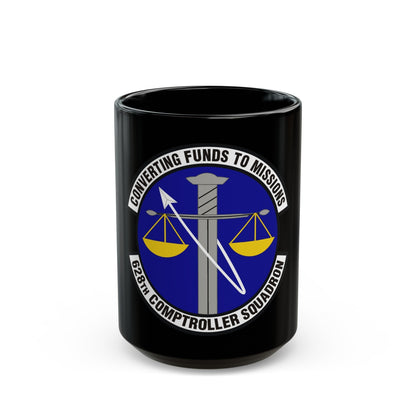 628th Comptroller Squadron (U.S. Air Force) Black Coffee Mug-15oz-The Sticker Space